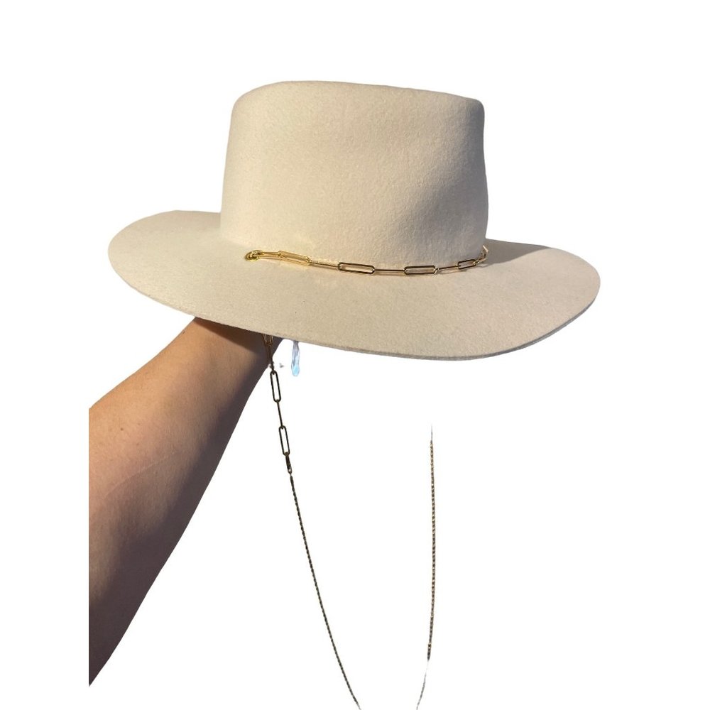 Van Palma Ulysse Bi-Chain Hat in Off-White Small - Picture 5 of 10